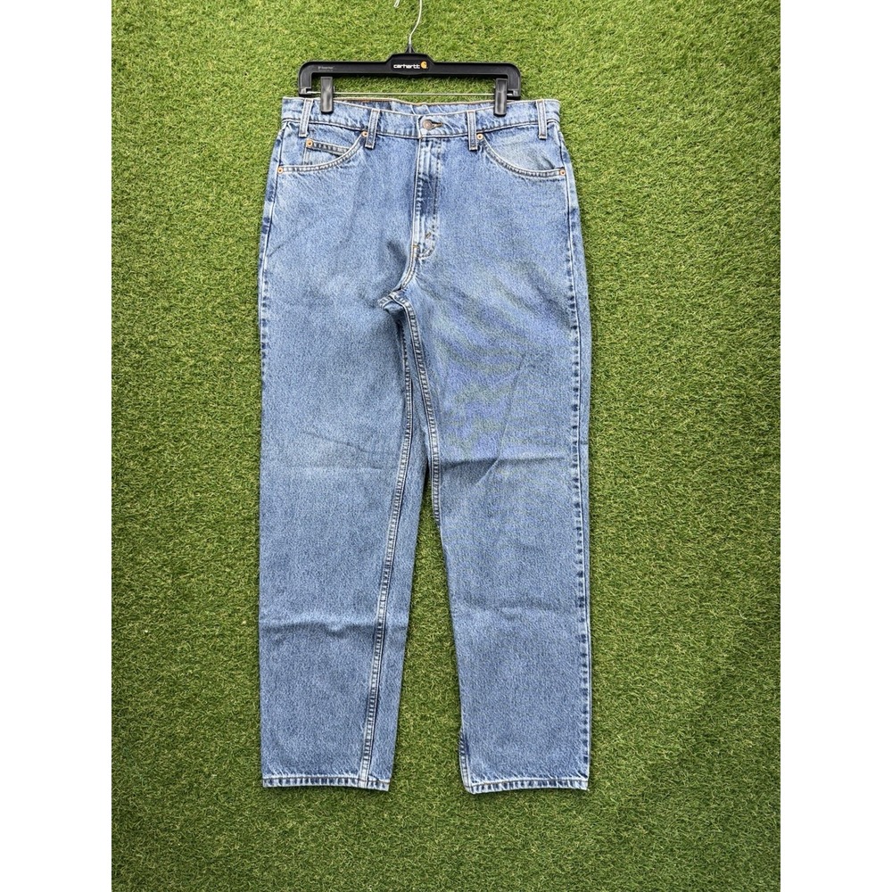 Vintage Levis 550 Jeans Mens 36x33 Relaxed Fit Denim Jeans Orange Tab Light Wash